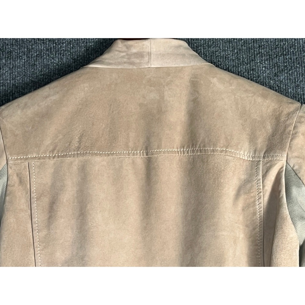 Muubaa Blush Pink Lamb Leather Draped Waterfall Jacket US Size 8‎ M01115R - Picture 9 of 13
